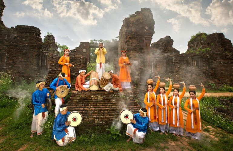 My Son Holy Land in Hoian on the way from Danang to Hoian