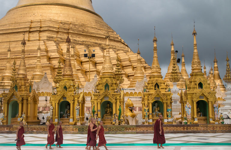 Visiting Yangon from Amarapure, Myanmar