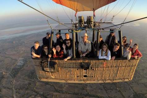 You can experience hot air balloon riding in Bagan.