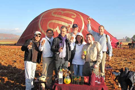 Begin your day with a breathtaking sunrise by taking an optional hot air balloon flight over the town.