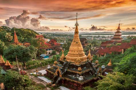 Explore the city, and transfer to the top of the hill for sunset