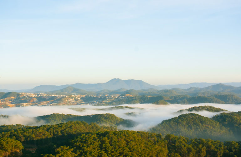 Dalat under the fog