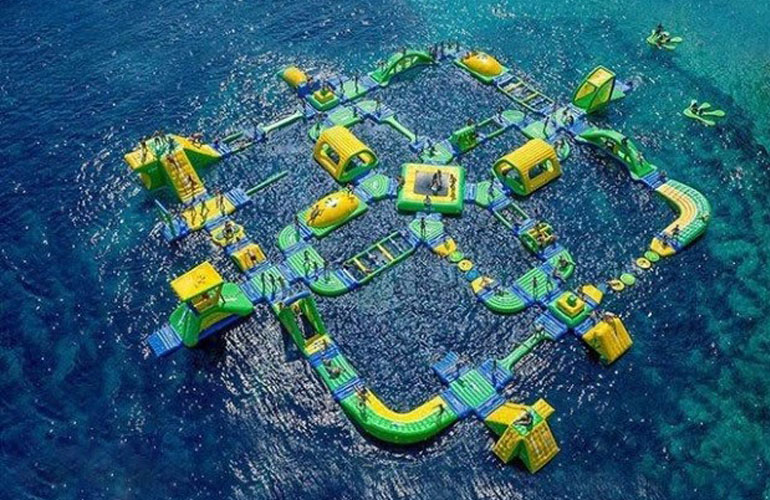 Inflatable water park