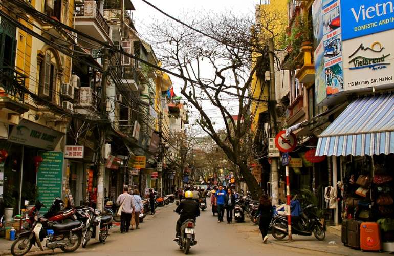 The Old Quarter in Hanoi